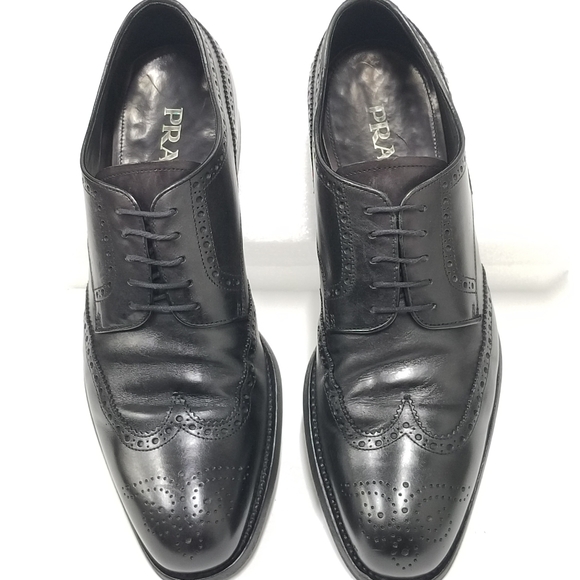 Luxury PRADA  Laced up Brogue Oxford dress shoes - Picture 4 of 16